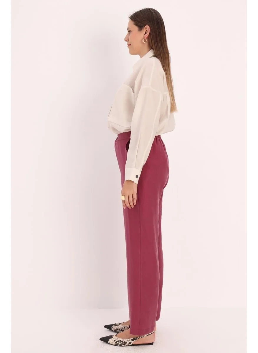 Allday Cherry-Pocketed Pipe Leg Trousers