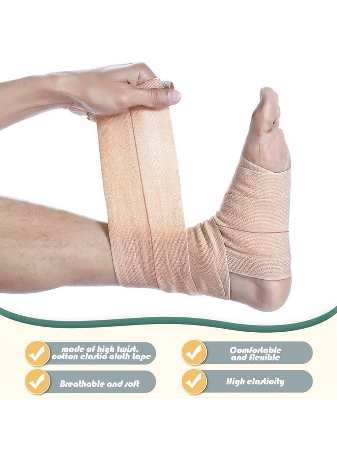 بيبتو 4 لفات من شريط مطاطي لاصق ذاتي اللصق، ضمادات مرنة قابلة للتمدد للكاحل والركبة والمعصم الرياضي، وإصابات الحيوانات الأليفة، 2 بوصة × 5 ياردة - Image 4