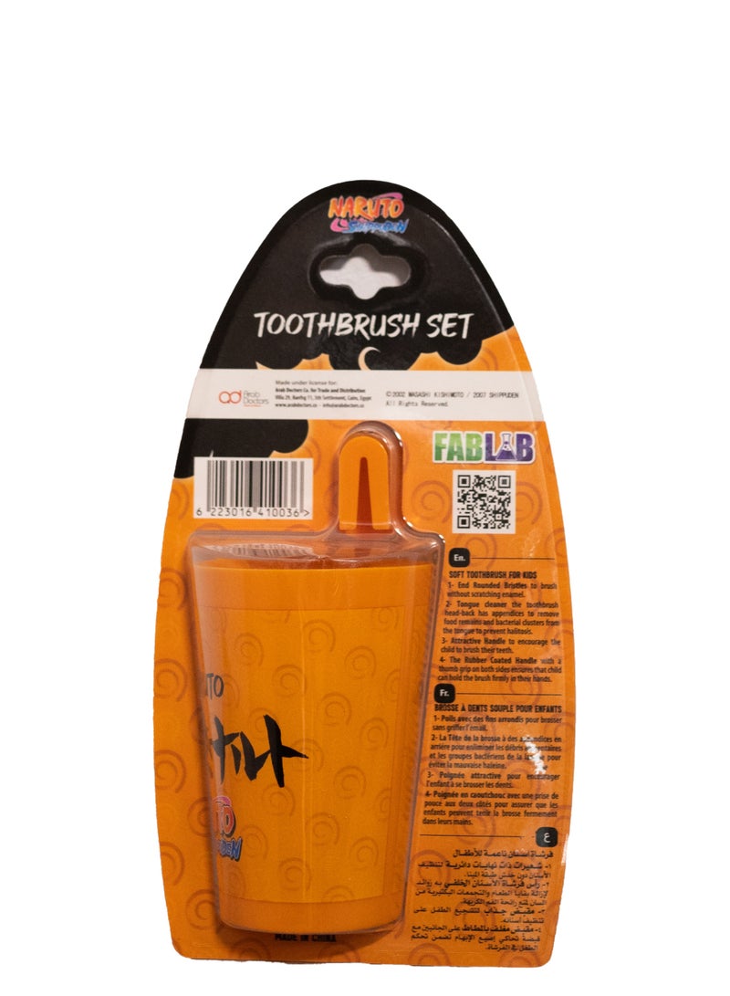 فاب لاب فرشاة أسنان FABLAB ناروتو مع كوب - Image 2