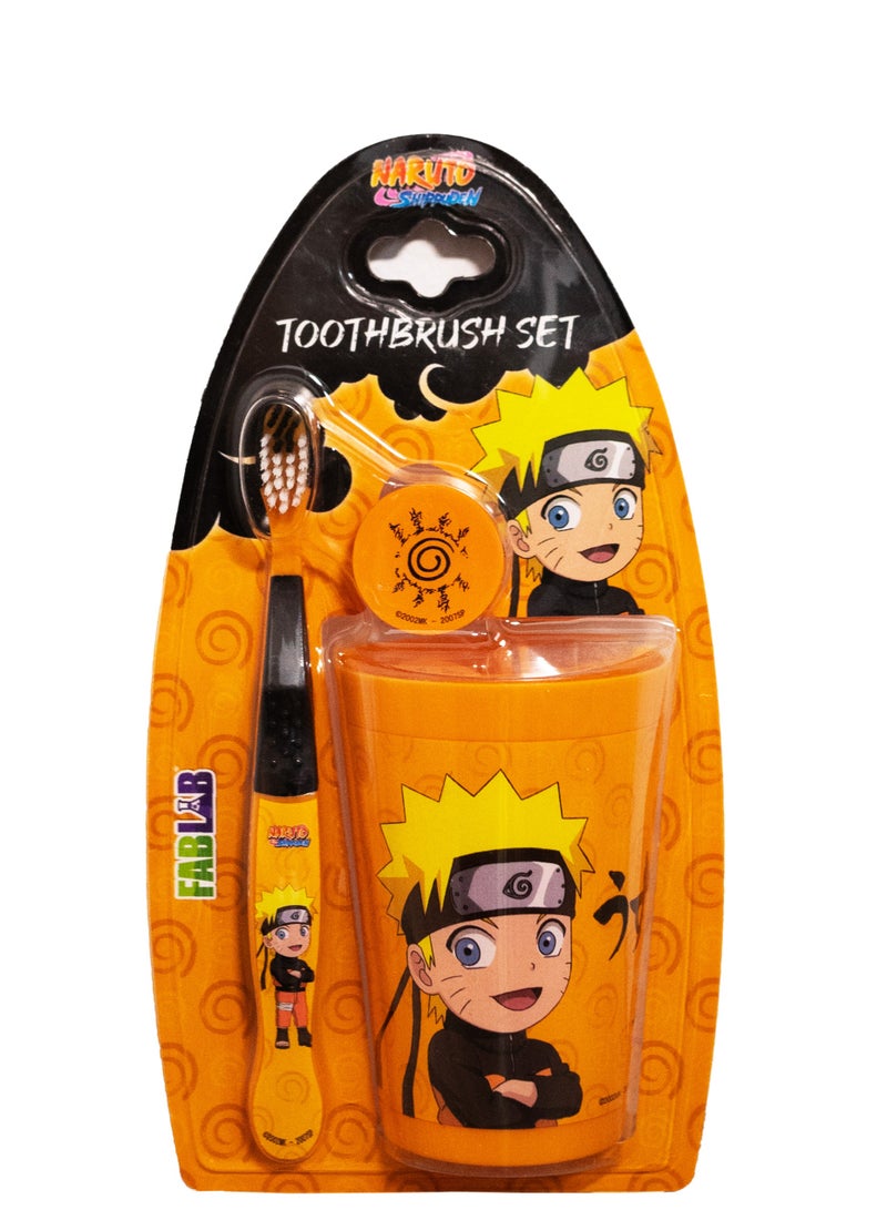 فاب لاب فرشاة أسنان FABLAB ناروتو مع كوب - Image 1