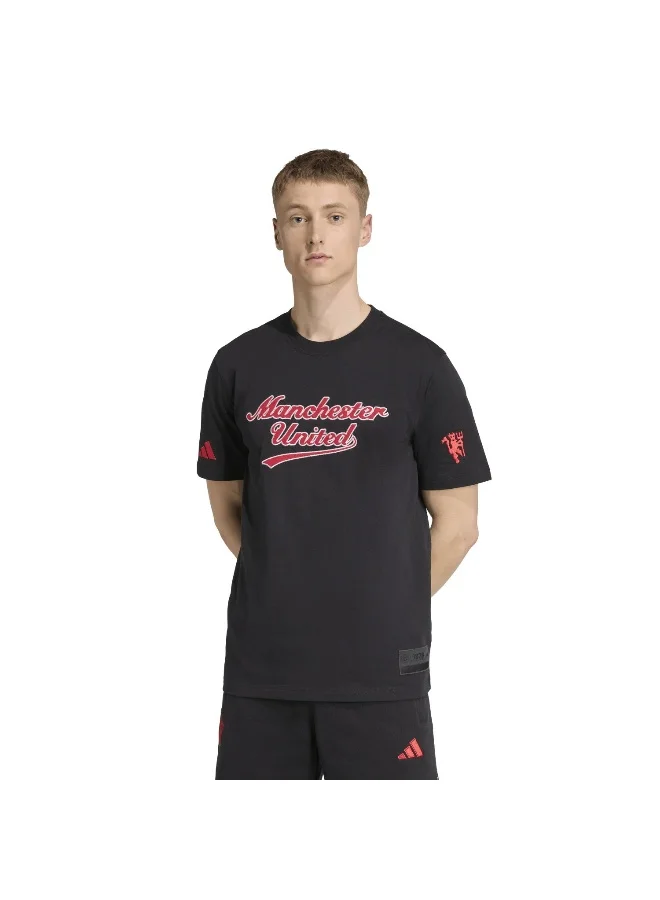 Adidas Adidas Mufc Us Tee Black T-Shirt (Short Sleeve) T-Shirts For Men