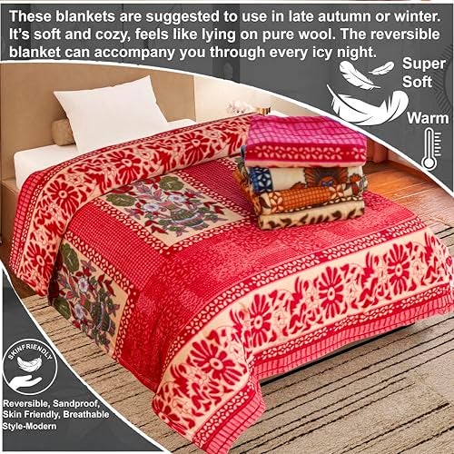 CHANDRAVATI Stylish Polar Fleece Single Bed AC Fleece Wool Blanket - 58x88 Inch || Skin Friendly || (2, Print) - Image 4