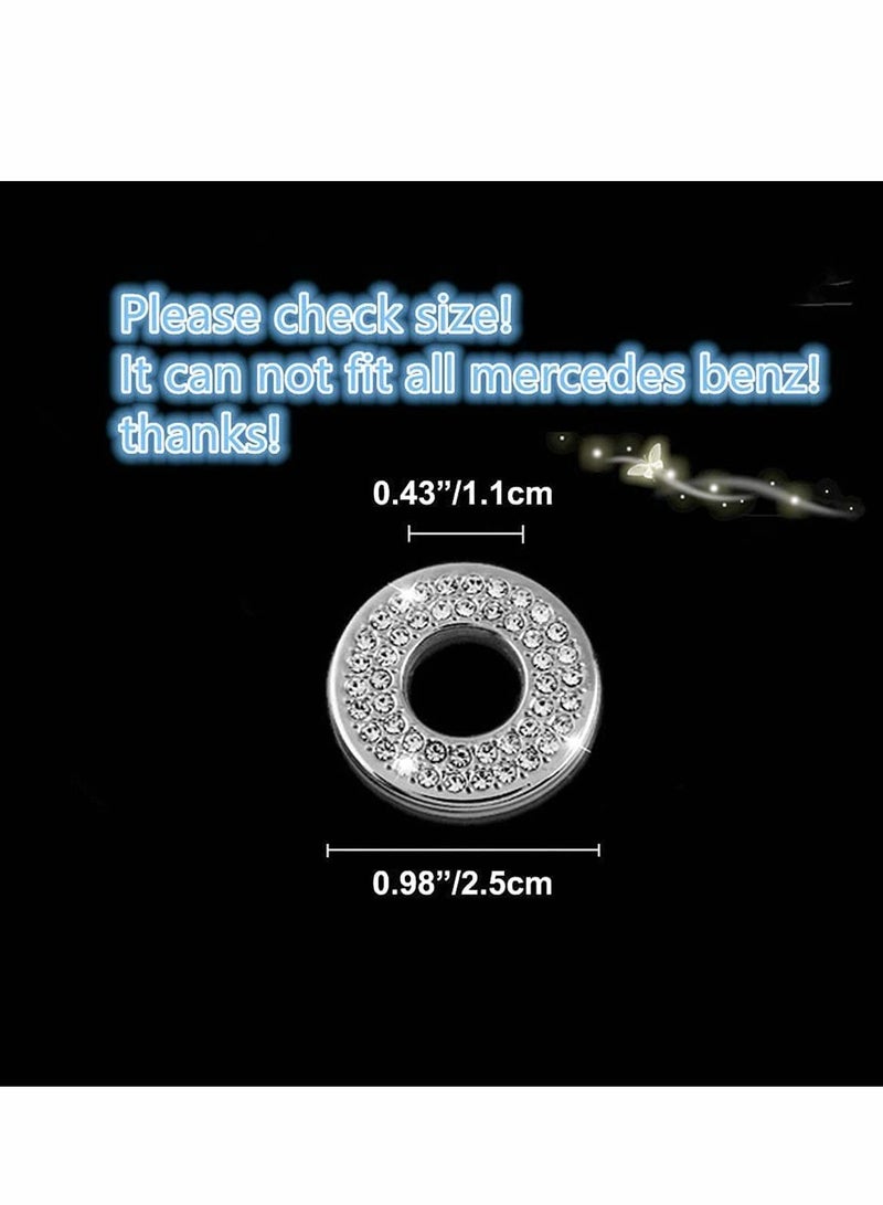 Car Inner Door Lock Pull Cover Compatible with Mercedes-Benz, Accessories Door Lock Pull Cover, Crystal Car Interior Rod Bolt Accessories Decals Stickers (4PCS) - Image 3