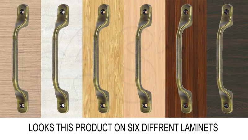 FAST Zinc Brass Antique Front Cabinet Pull Handle (6-inch, Yellow) - Pack of 2 Pieces - Image 5