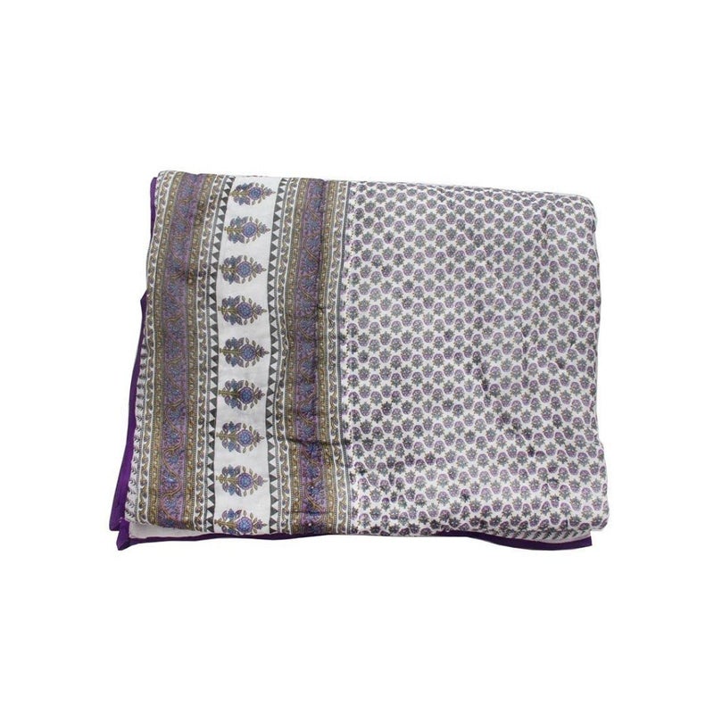 SAMRADHI Traditional Famous Jaipuri Beautiful Floral Print in Multi Colour Jaipuri Rajai/Razai/Quilt Single/Single Bed Quilt/Comforter/AC Quilt/AC Comforter - Image 2
