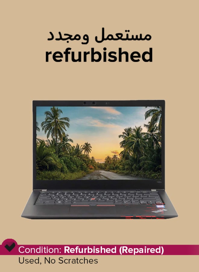 Lenovo Refurbished - ThinkPad T480s Laptop With 14-Inch Full HD Display, Core i7-8650U Processor/Octa Core/8th Gen/8GB RAM/256GB SSD/Intel UHD 600 Graphics/Windows 11 English black - Image 1