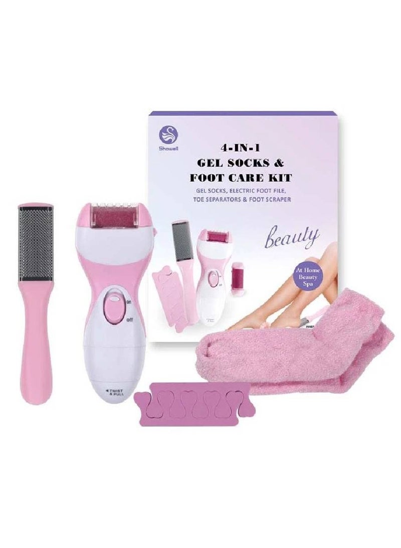 جينيكست 4 في 1 جوارب جل ومجموعة العناية بالقدم - Image 1