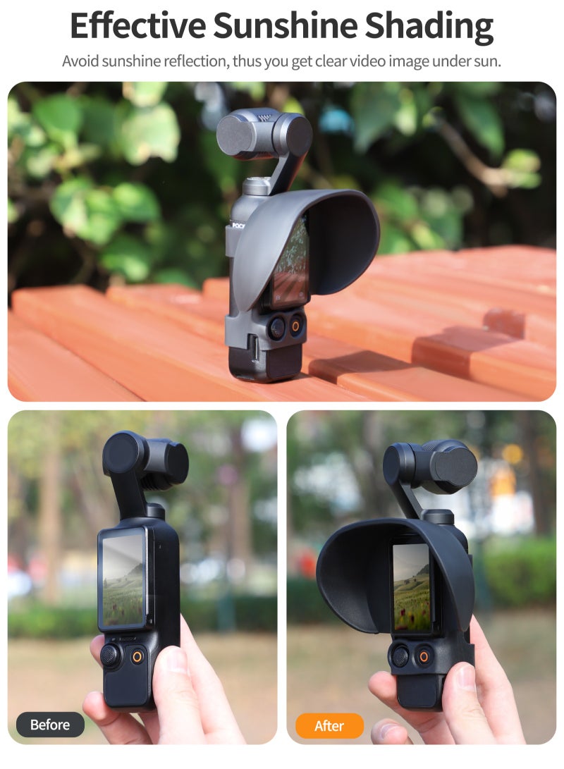 SUNNY LIFE غطاء عدسة مضاد للتوهج غطاء عدسة واقي كاب ملحقات لجهاز أوزمو بوكيت 3 - Image 3