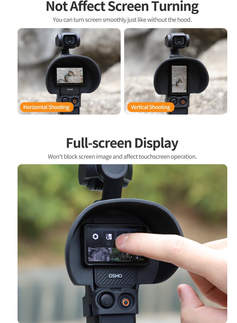 SUNNY LIFE غطاء عدسة مضاد للتوهج غطاء عدسة واقي كاب ملحقات لجهاز أوزمو بوكيت 3 - Image 4