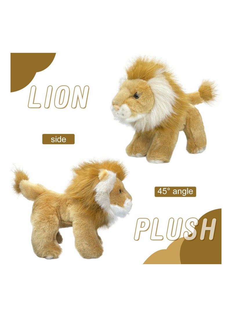 SOLARAE 12in Lion Stuffed Animal, Soft Plush Toy, Gift for Kids Yellow Plush Lion Stuffed Animal Soft Cuddly Perfect for Child (Yellow Lion) - Image 5