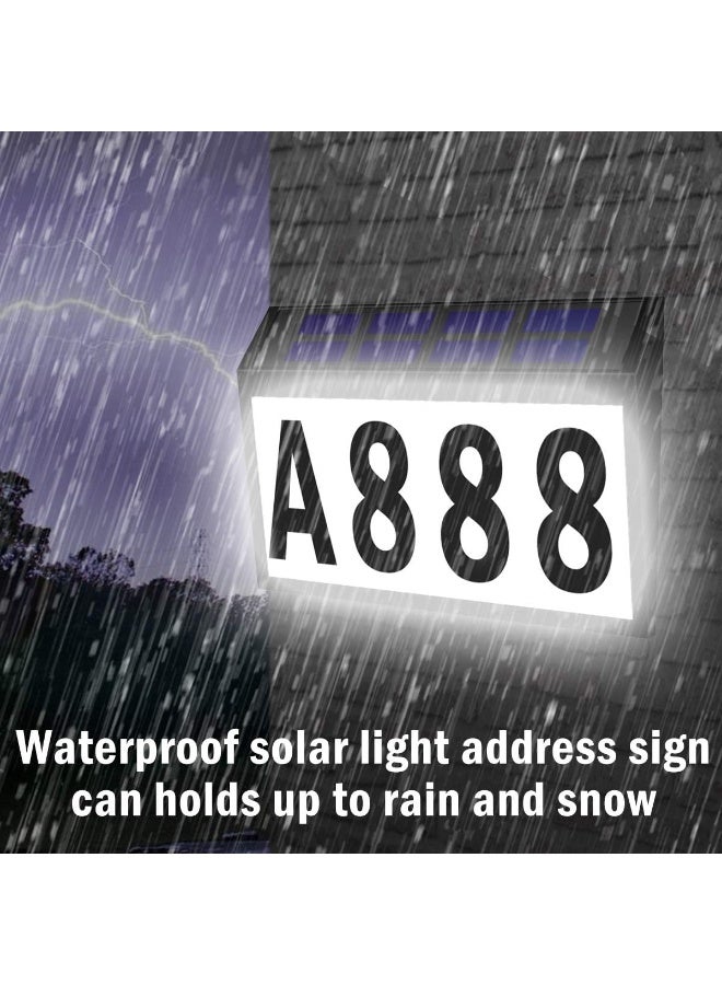 Generic T-Sunus  Solar House Numbers Light, Lighted House Numbers Sign Plaque Address Numbers For Houses Waterproof Led Solar Powered Address Sign For Houses Mailbox Street Yard  - Image 2