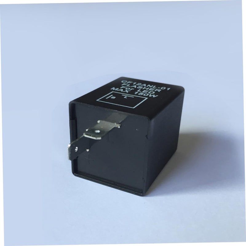 12V LED Flasher Relay For Car Motorcycle Turn Signal Light Black Easy Installation - Image 4