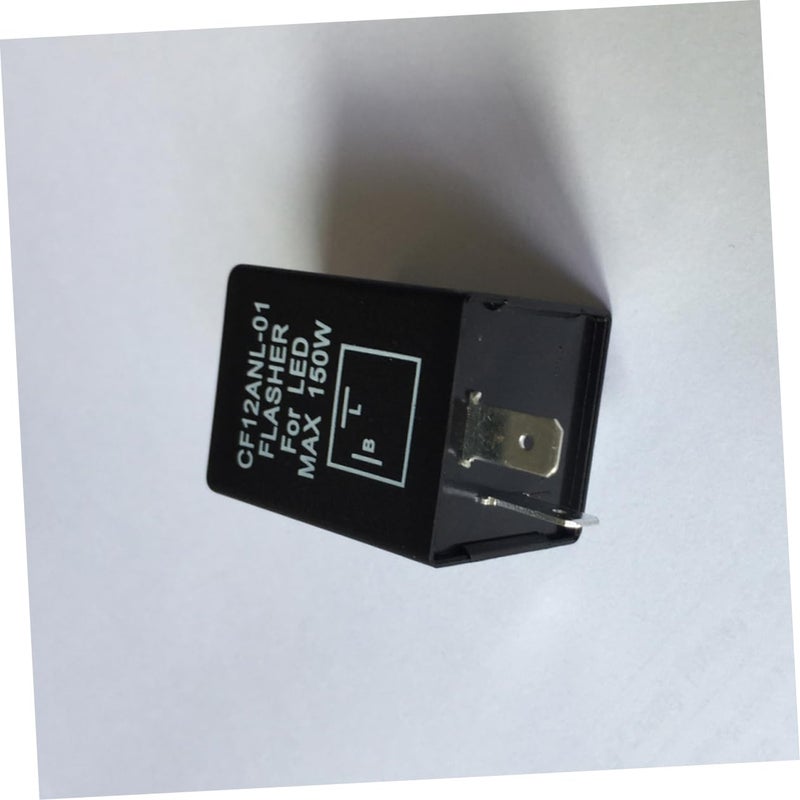 12V LED Flasher Relay For Car Motorcycle Turn Signal Light Black Easy Installation - Image 5