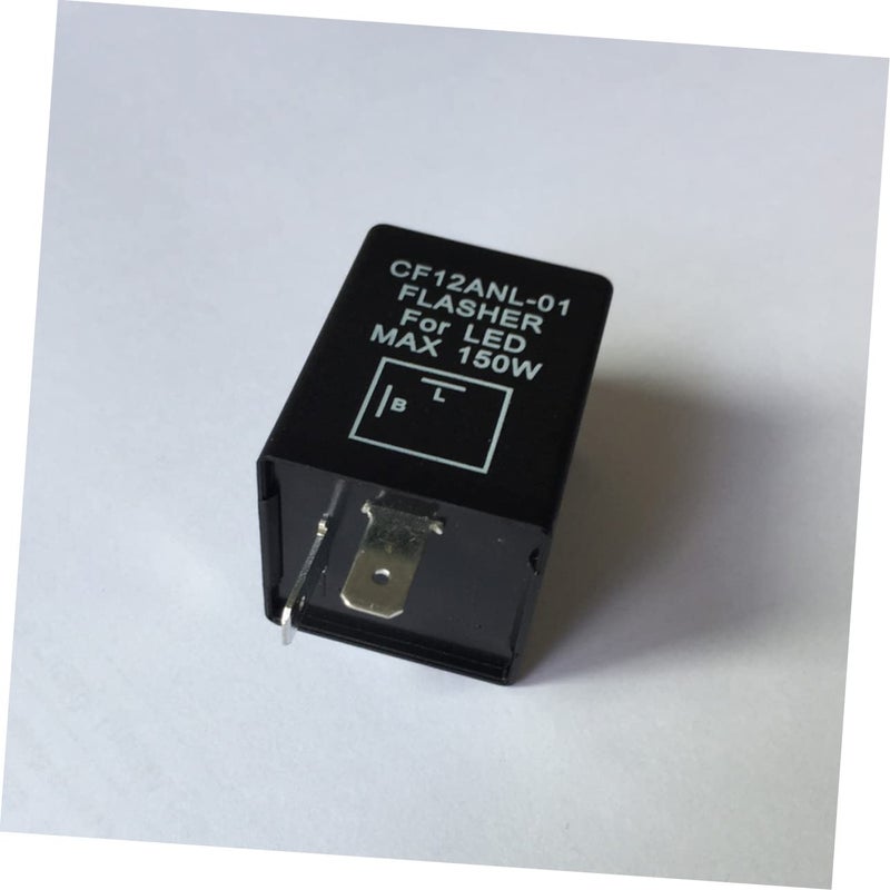 12V LED Flasher Relay For Car Motorcycle Turn Signal Light Black Easy Installation - Image 3