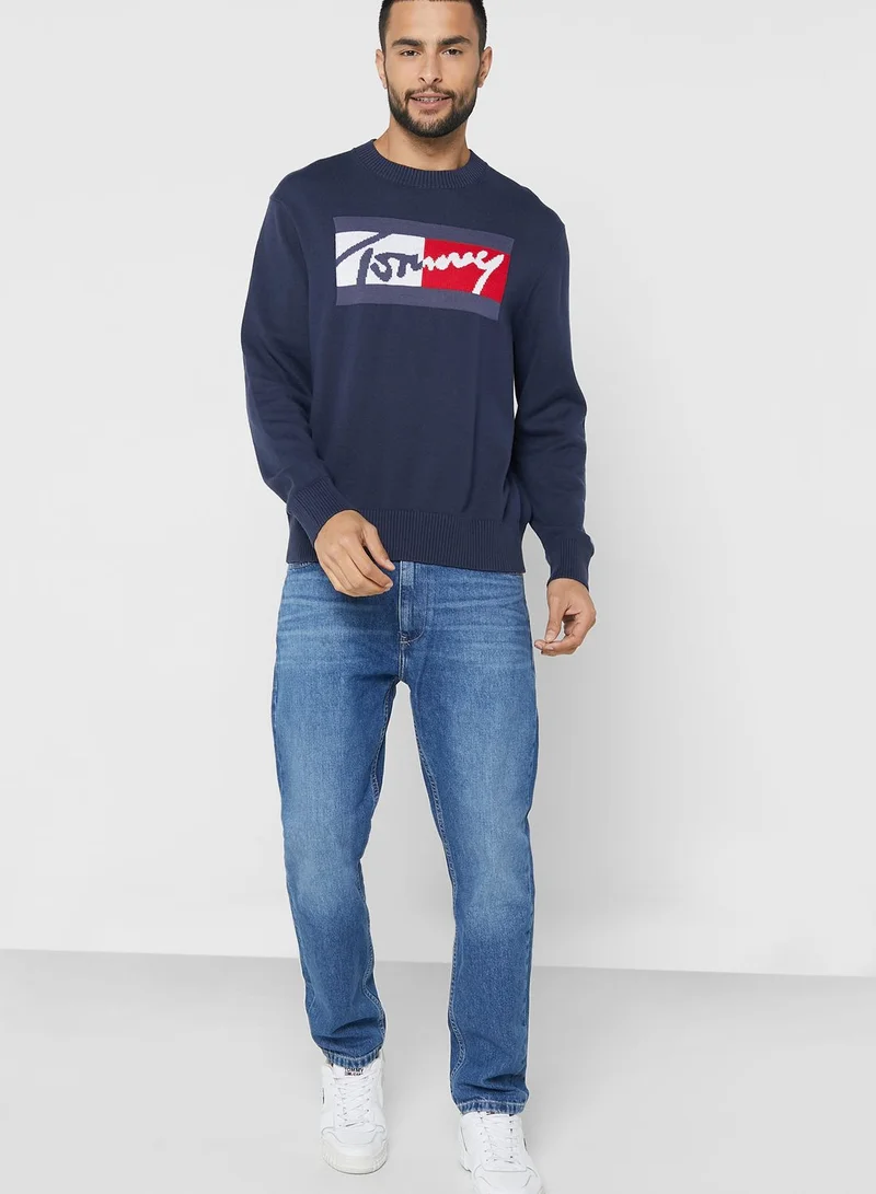 TOMMY JEANS Logo Knitted Sweater