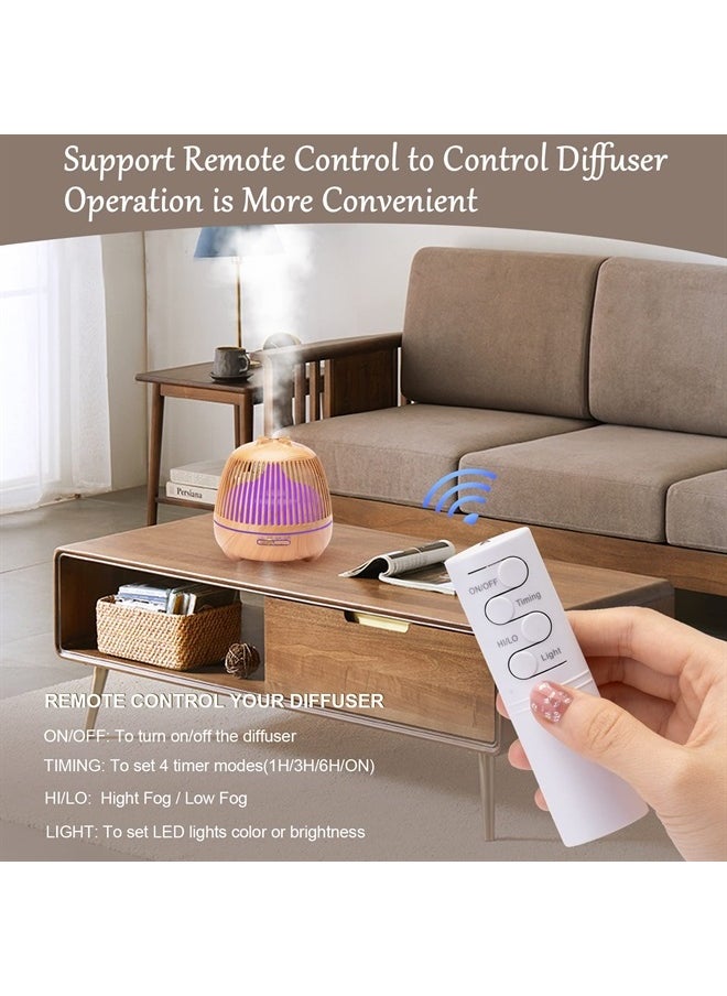 Otheya - Aromatherapy Essential Oil Diffuser 550ml Gift Set, Aroma Diffusers for Home Small Room with Timer Auto Power-Off and 7 Color Light, Mini Personal Desk Ultrasonic Air Humidifier for Kids Bedroom - Image 1