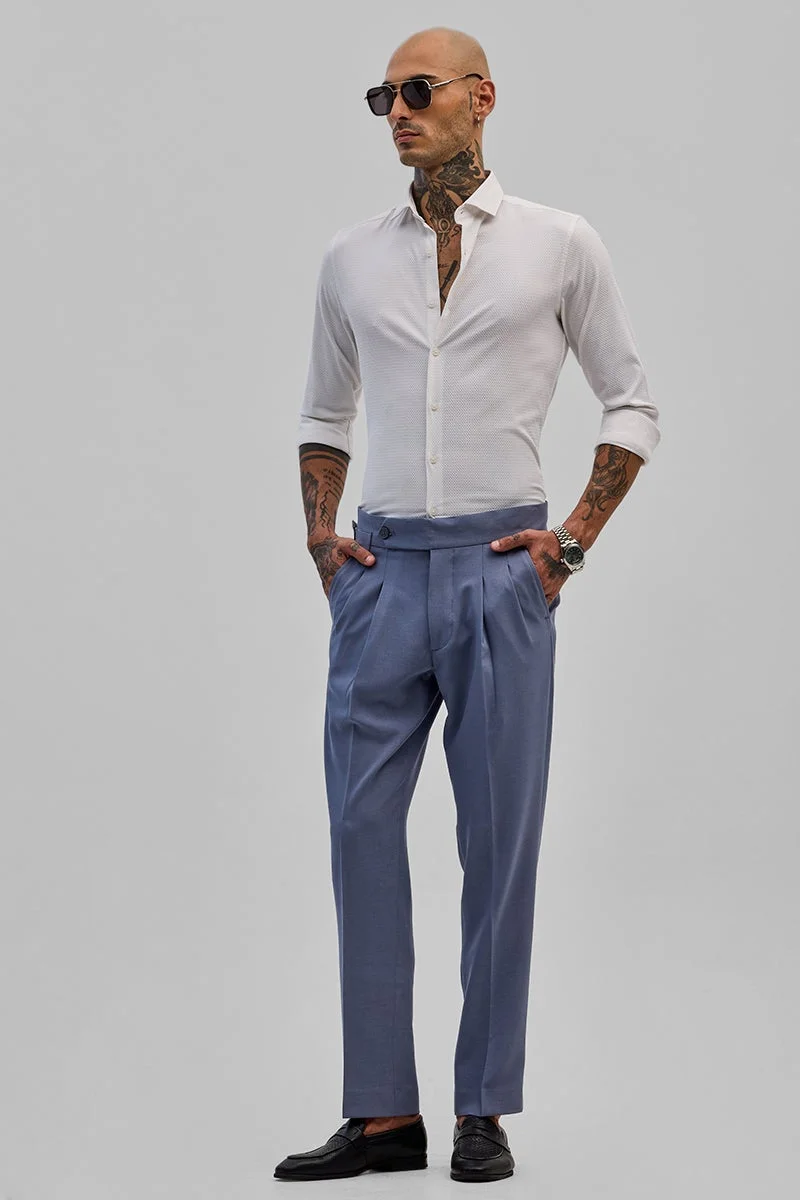 SNITCH White Textured Slim Fit Shirt