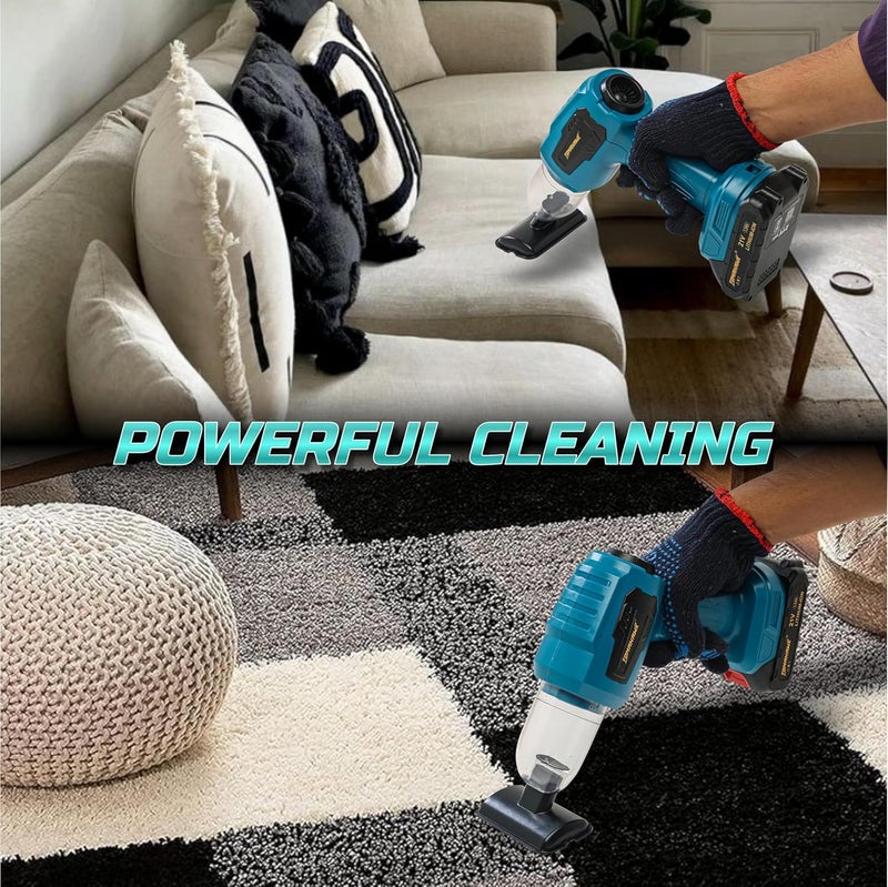 Tomahawk ® VAB-640 مكنسة كهربائية لاسلكية للسيارة والتنظيف الرطب بقوة شفط 5000pa | كابل طاقة بطول 4.5 متر - إمداد 12 فولت DC | قدرة 120 واط | سعة وعاء الغبار 100 مل - Image 4