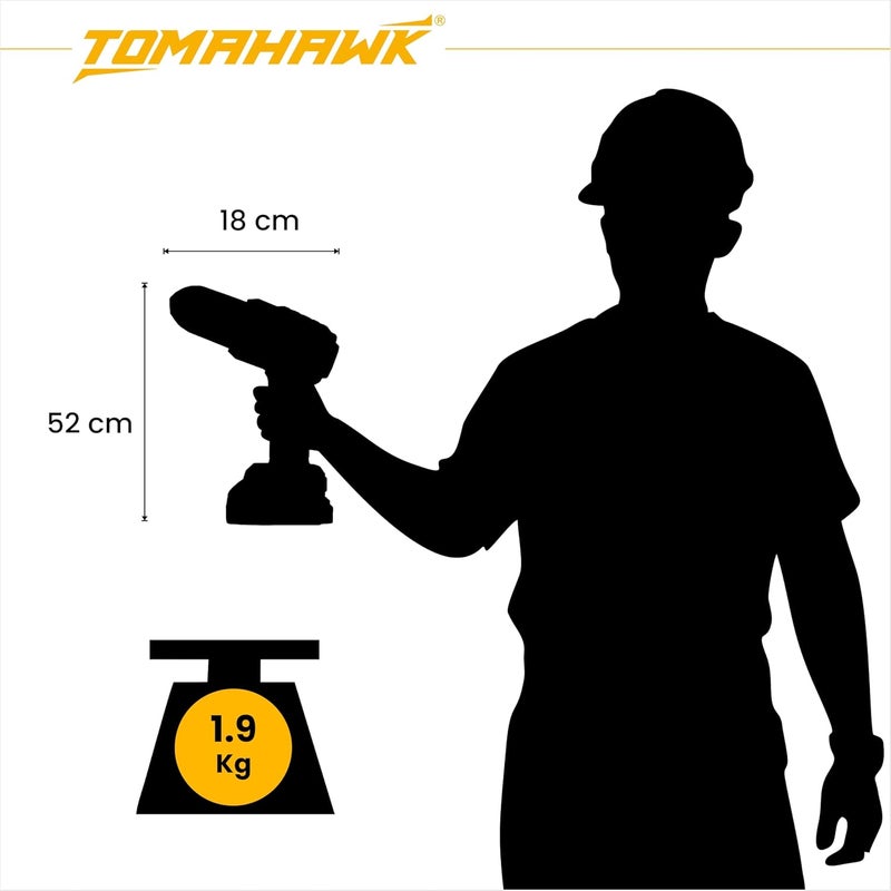Tomahawk ® VAB-640 مكنسة كهربائية لاسلكية للسيارة والتنظيف الرطب بقوة شفط 5000pa | كابل طاقة بطول 4.5 متر - إمداد 12 فولت DC | قدرة 120 واط | سعة وعاء الغبار 100 مل - Image 5