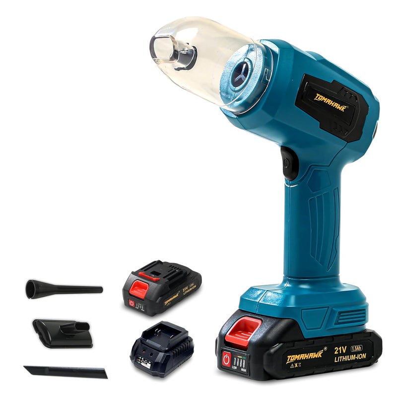 Tomahawk ® VAB-640 مكنسة كهربائية لاسلكية للسيارة والتنظيف الرطب بقوة شفط 5000pa | كابل طاقة بطول 4.5 متر - إمداد 12 فولت DC | قدرة 120 واط | سعة وعاء الغبار 100 مل - Image 1