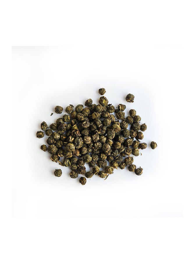 OGOC Jasmine Pearl Tea Dragon Pearl Tea Hand Rolled Jasmine Green Tea Floral Loose Leaf Tea Aromatic Tea Pearls for Brewing Relaxing Tea Experience - Image 4