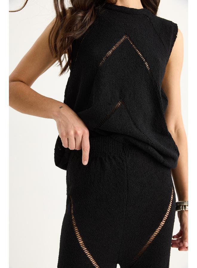 Ginger Crochet Detail Top & Pant Coord Set - Image 5