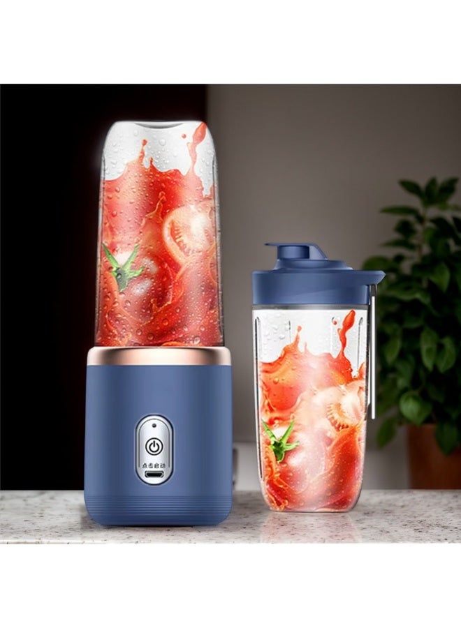 EONLINE Juicer Blender Cup USB Rechargeable Electric Plastic Mini Portable Juice Mixer - Image 5