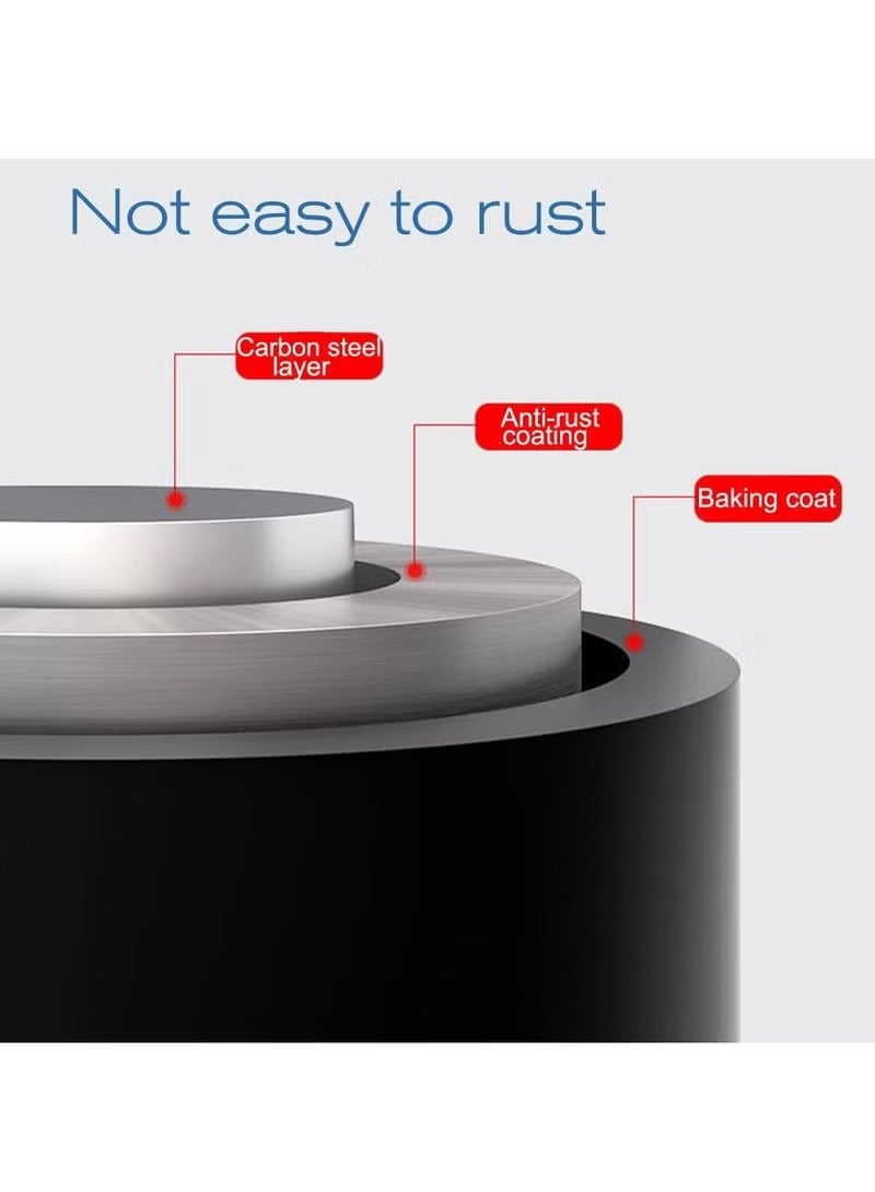 Beauenty 2 Pack Shower Caddy Shelf Organizer Rack, Bathroom Shelves Basket, Adhesive Black Bathroom Accessories, Save Space with Hooks, Toiletries Organization And No Drilling Shower Shelves (Black) - Image 3