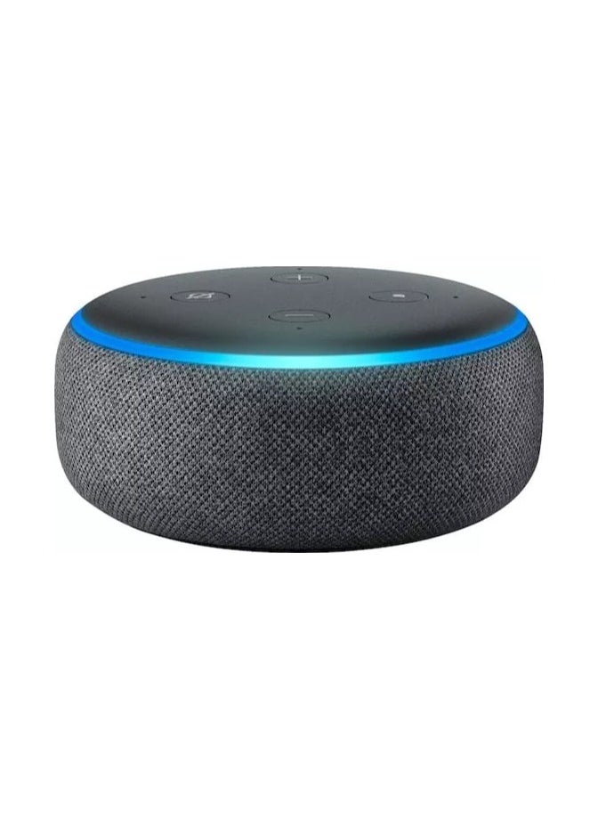 REBENUO Smart Home Systems Echo Dot (3rd Gen) Smart Certified Restored with Alexa Support Carbon Black  - Image 1