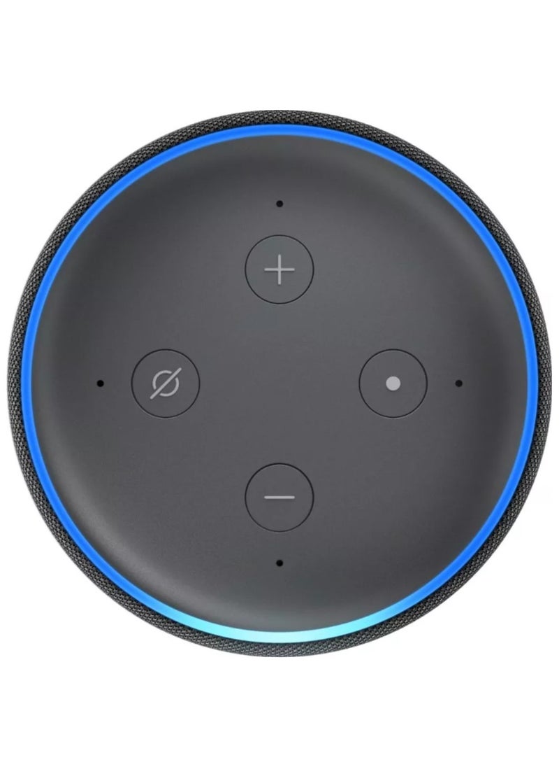 REBENUO Smart Home Systems Echo Dot (3rd Gen) Smart Certified Restored with Alexa Support Carbon Black  - Image 4