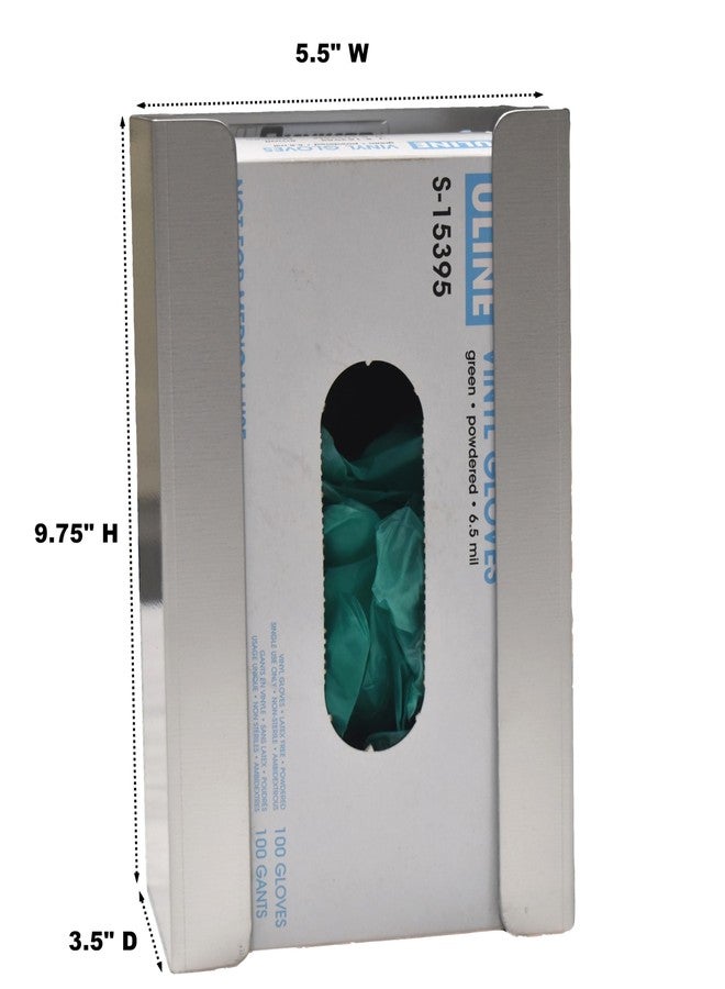 Omnimed American Made Light Weight Aluminum Glove Box Dispenser (Holds Gloves, Masks, Wipes) - Image 2