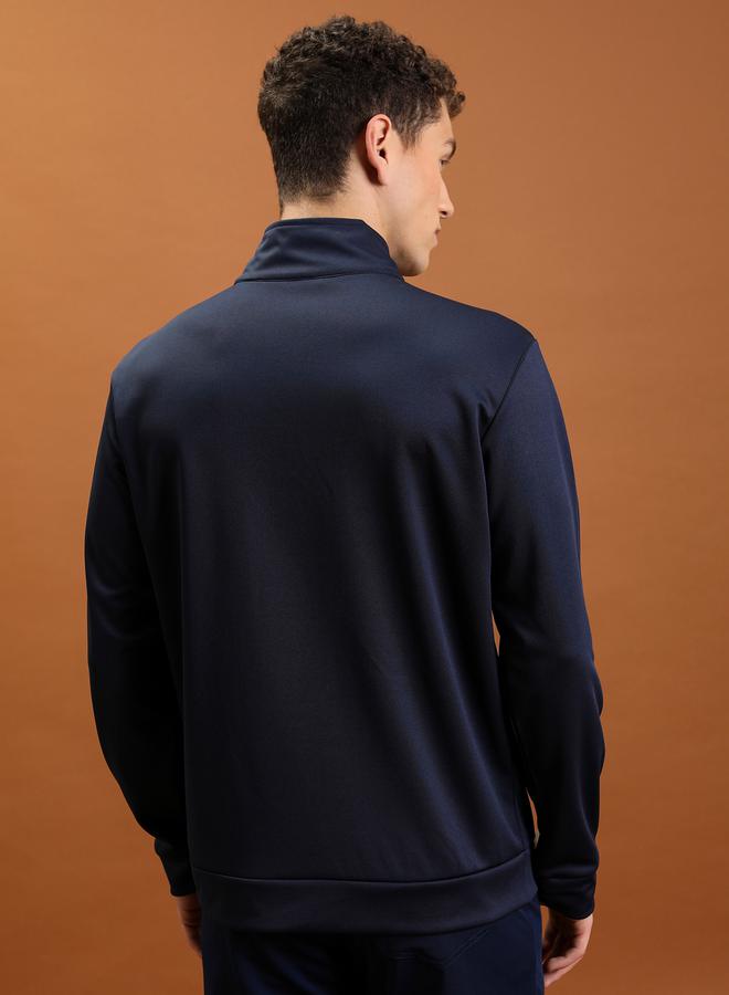 HIGHLANDER HIGHLANDER Color Blocked Mock Collar Regular Fit Sweatshirt  - Image 3