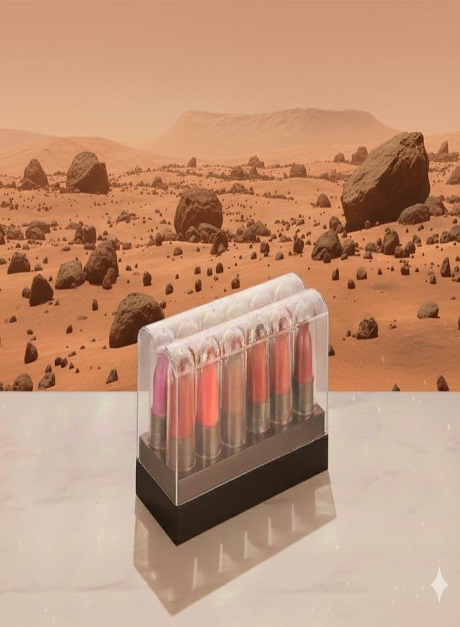 بينر مجموعة أحمر شفاه بينر مات ميني، 12 لونًا متنوعًا، أحمر شفاه بحجم مناسب للسفر على شكل قلم تلوين، بلمسة نهائية غير لامعة - Image 5