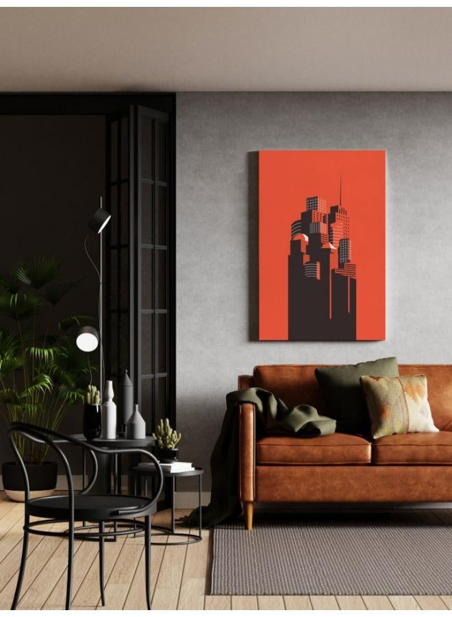 Home Gallery New York Skyline Art Print Illustration Printed Canvas wall art - Image 2