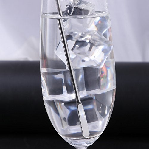 SZLFSX 5 pcs Stainless Steel Coffee Beverage Stir Sticks Cocktail Stirrers Drink Swizzle Stick 7.4" Swizzle Stick Picks Tools - Image 4