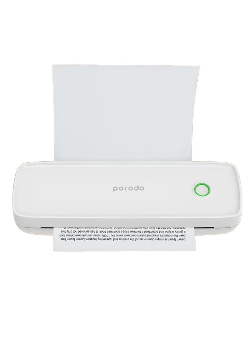 porodo Smart Portable Thermal Printer Porodo Lifestyle - White - Image 1