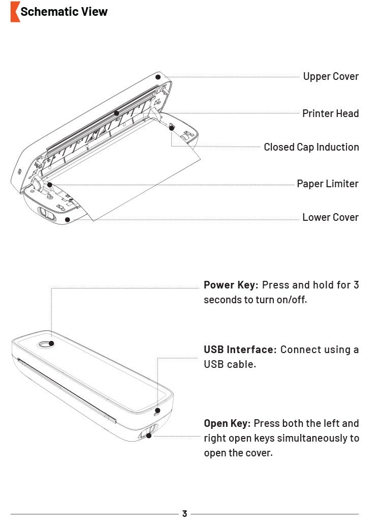porodo Smart Portable Thermal Printer Porodo Lifestyle - White - Image 3