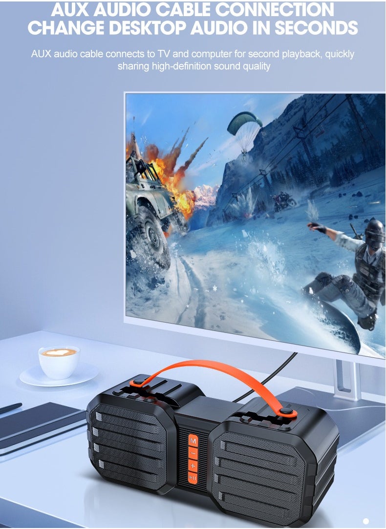 T-WOLF - Portable Bluetooth Speaker TWS Connection 8H Playtime and Multi-Mode Portable Speaker for Outdoors, Camping, Home, Party - Image 1