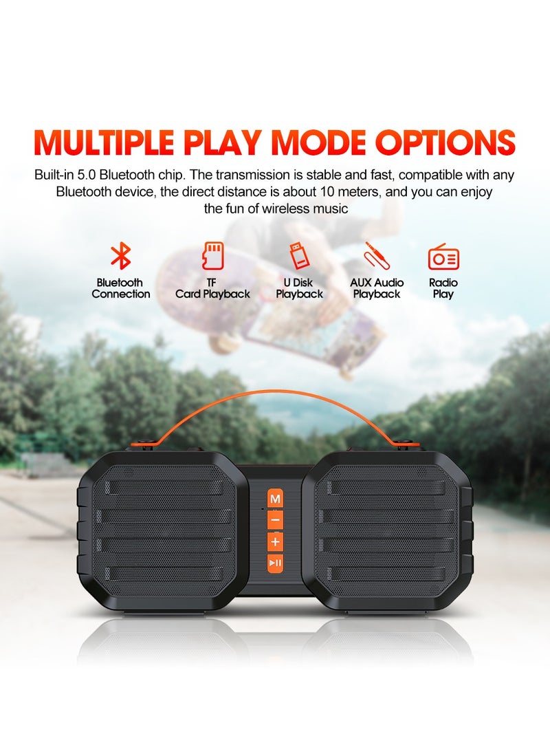 T-WOLF Portable Bluetooth Speaker TWS Connection 8H Playtime and Multi-Mode Portable Speaker for Outdoors, Camping, Home, Party  - Image 5