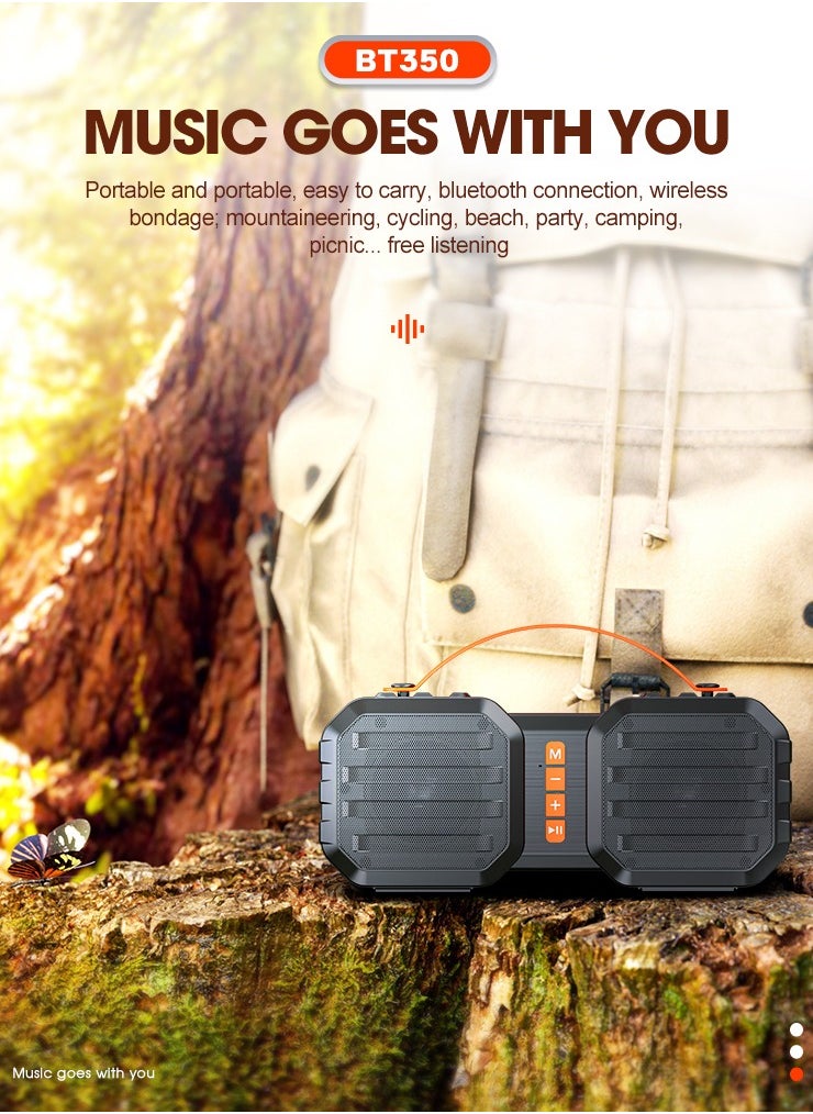 T-WOLF - Portable Bluetooth Speaker TWS Connection 8H Playtime and Multi-Mode Portable Speaker for Outdoors, Camping, Home, Party - Image 1