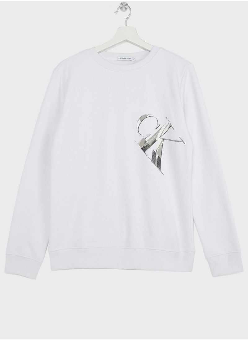 Calvin Klein Jeans - Youth Crew Neck Sweatshirt - Image 1