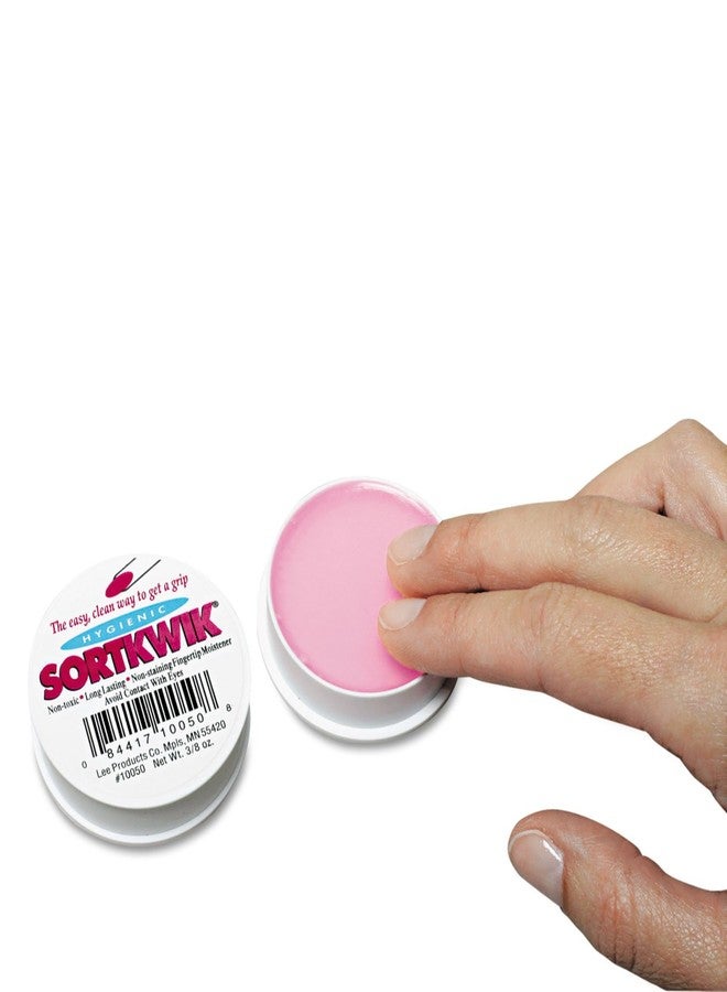 LEE, 10050, Sortkwik Fingertip Moisteners, 3/8 oz, Pink, Sold As 1 Each