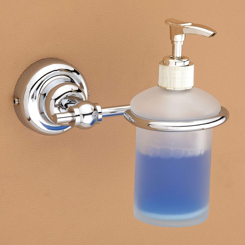 Plantex 304 Grade Stainless Steel Washroom Set of 2 - Toilet Paper Holder/Stand/Liquid Soap Dispenser - Skyllo (Chrome) - Image 4