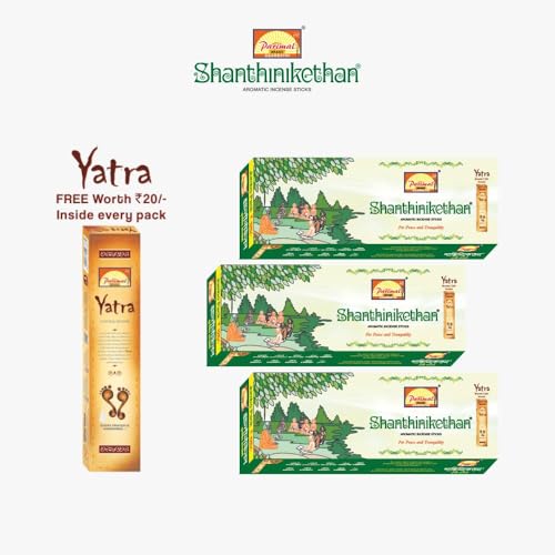 PARIMAL SHANTINIKETHAN Incense Sticks | Jumbo Pack | Pack of 3-180 Grams X 3 = 540 G | Aromatic AGARBATHI - Image 2