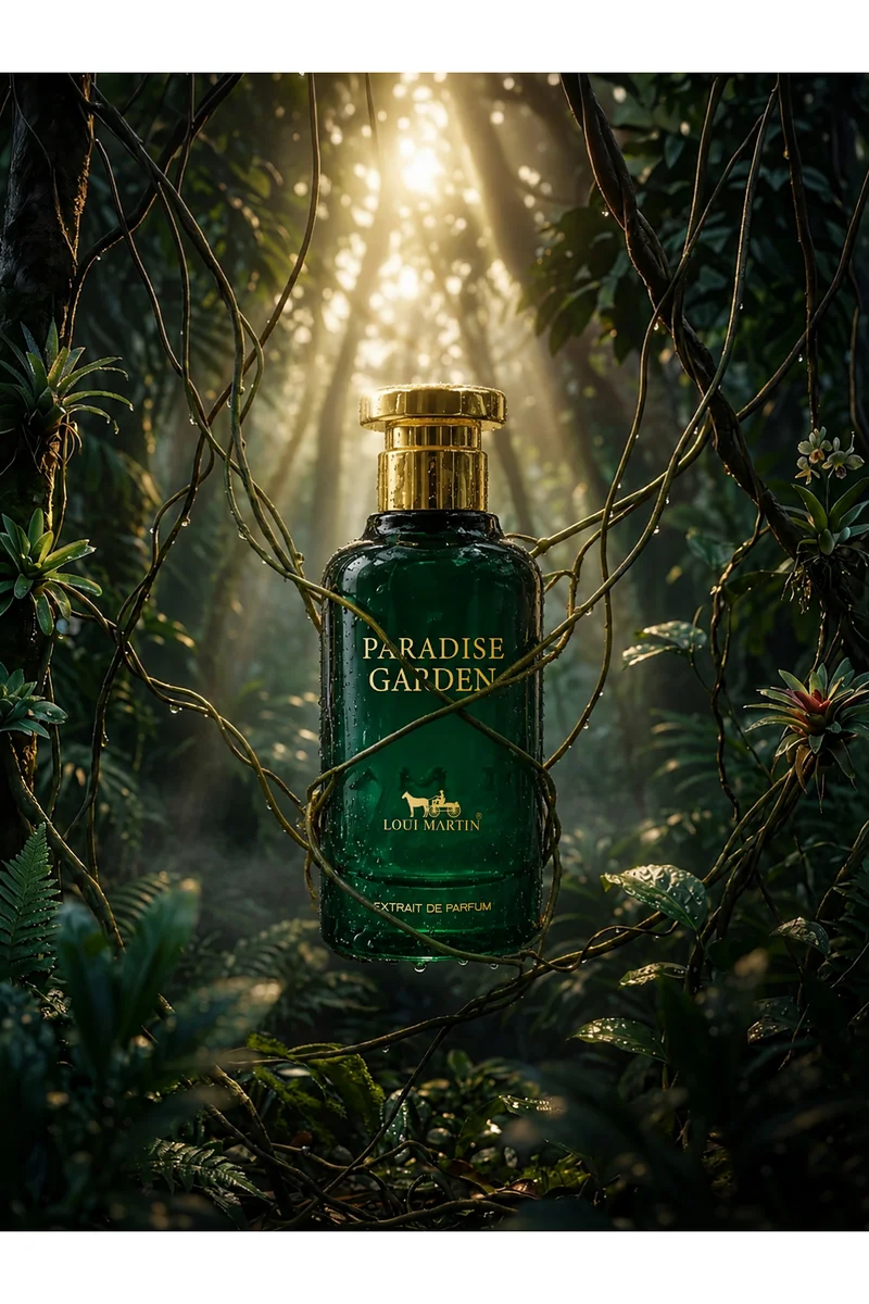 لوي مارتن Paradise Garden Eau De Parfum 100ml | Fresh Floral & Sensual Fragrance | Elegant Scent for Men & Women