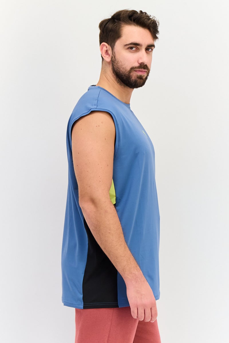 PUMA Men Sportswear Fit Sleeveless Running Tank, Slate Blue - Image 2