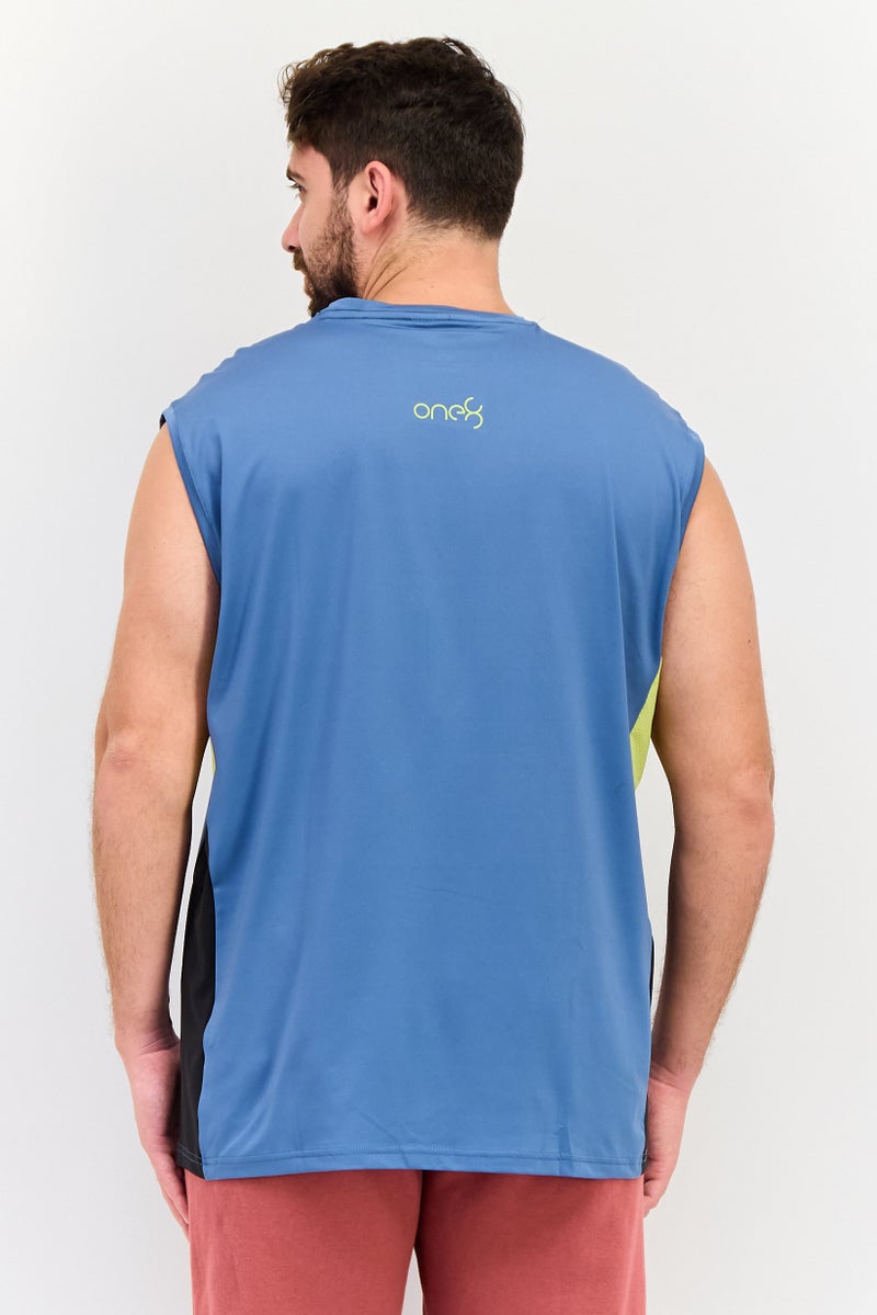 PUMA Men Sportswear Fit Sleeveless Running Tank, Slate Blue - Image 3