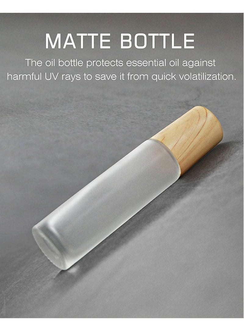 Y&D Essential Oil Roller Bottles, 10ml Roll on bottle with Stainless Steel Balls, 12 Pack Portable Refillable Clear Perfume Sample Bottles - Image 3