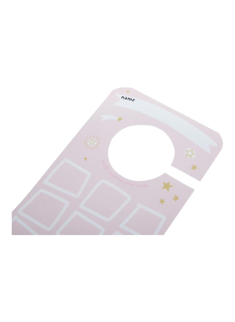 C.R. Gibson Btdk-24937 Super Princess Stickers And Hanging Door Knob Reward Chart Potty Training Tool For Girls, 3.5" W X 15.4" H, Multicolor, 36 Stickers  - Image 4