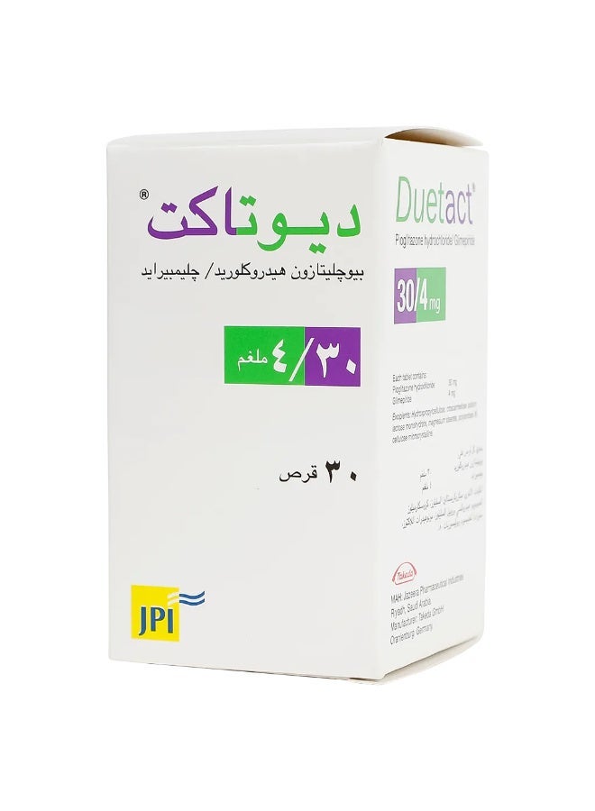 JPI Duetact 30/4 mg 30 Tablets - Image 2